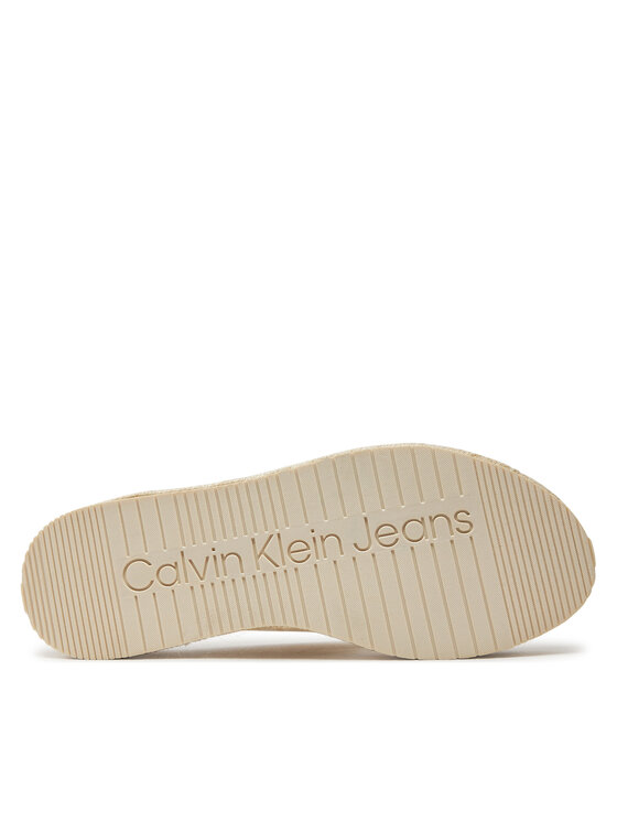 Calvin Klein Jeans Calvin Klein Jeans Nazouváky Sporty Wedge Rope Sandal Mr YW0YW01364 Bílá