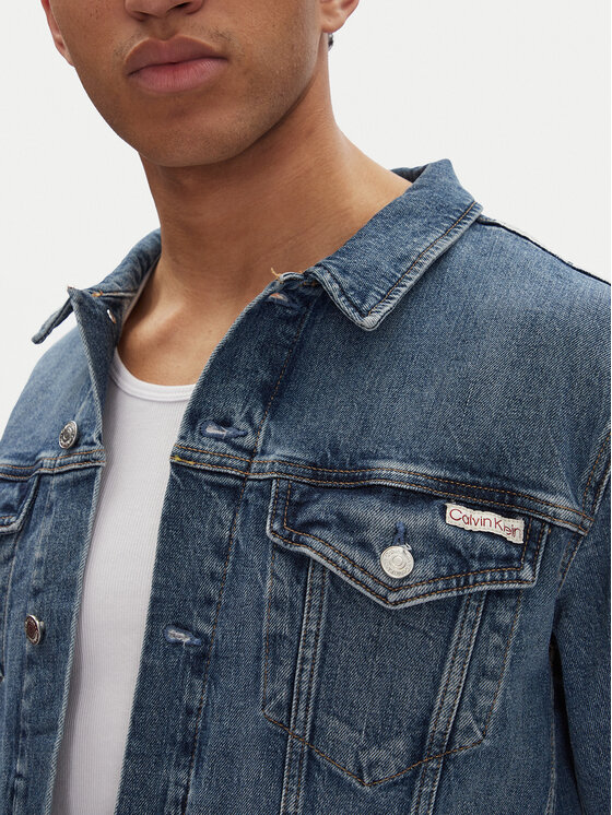 Calvin Klein Jeans Calvin Klein Jeans Kurtka jeansowa J30J327588 Niebieski Slim Fit