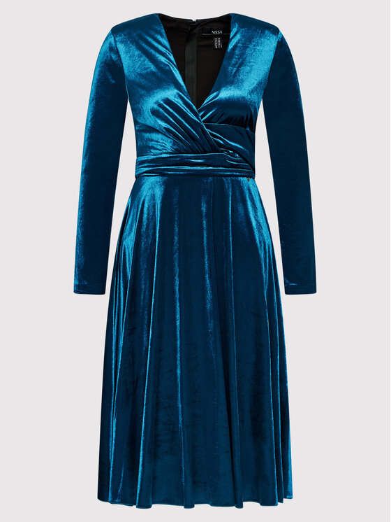 Nissa Nissa Повсякденна сукня RS12632 Голубий Regular Fit