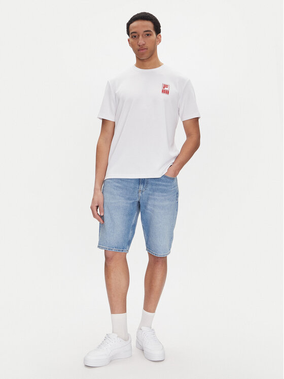 Fila Fila Тишърт Lennik FAM0883 Бял Regular Fit