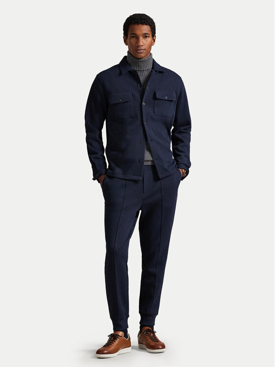 Polo Ralph Lauren Polo Ralph Lauren Riidest püksid 710B13640002 Tumesinine Regular Fit