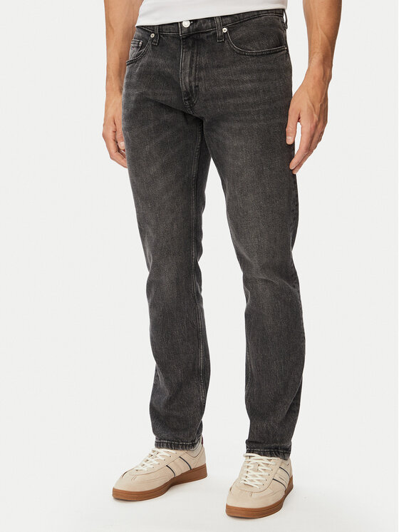 Tommy Jeans Blugi Scanton DM0DM23341 Gri închis Slim Fit