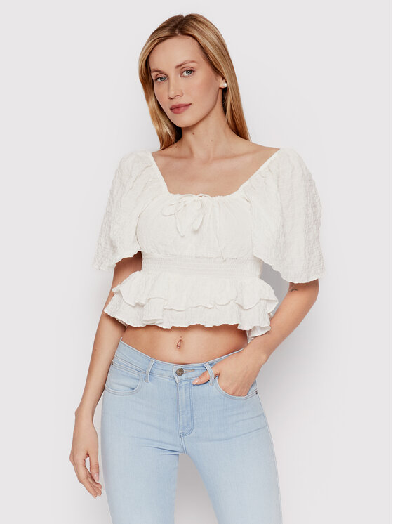 DeeZee Bluza Feeria 24850 Bela Regular Fit