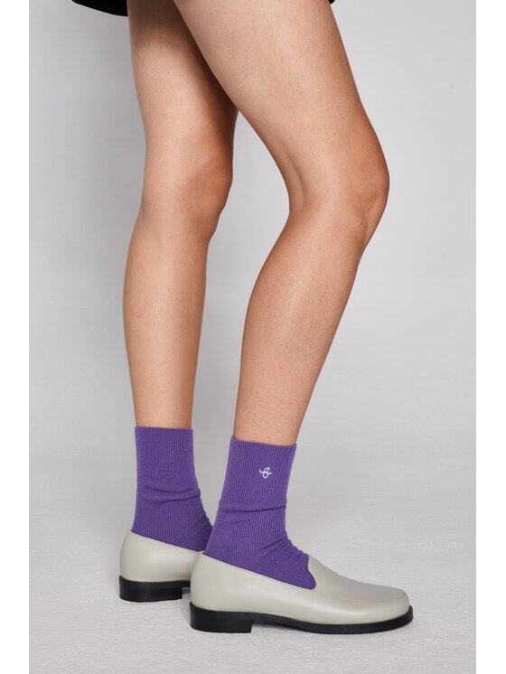 B SIDES B SIDES Skarpety długie MERINO UNISEX Fioletowy