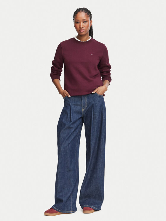 Tommy Jeans Tommy Jeans Суитшърт DW0DW19959 Бордо Regular Fit