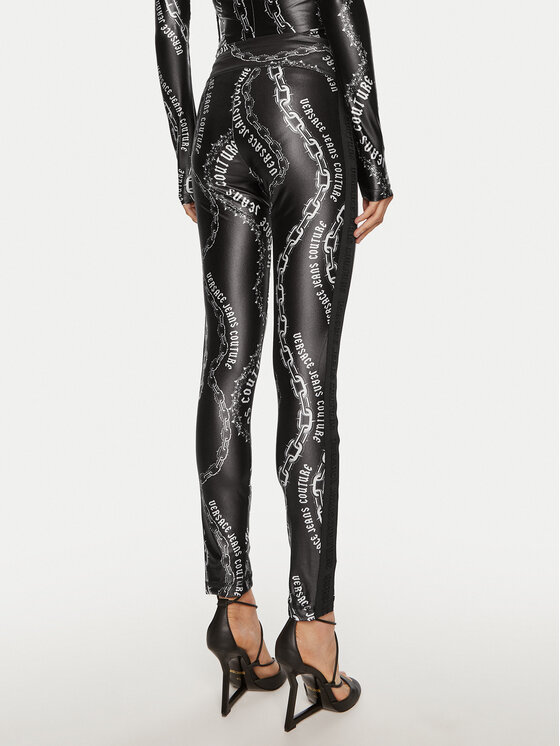 Versace Jeans Couture Versace Jeans Couture Leggings 77HAC114 JS417 Crna Slim Fit