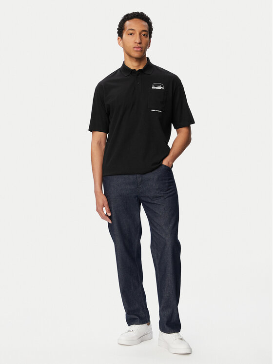 KARL LAGERFELD KARL LAGERFELD Polo 745127 561225 Nero Regular Fit