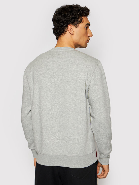 Alpha Industries Sweatshirt Basic Sweater Grau Fit 178302 Regular