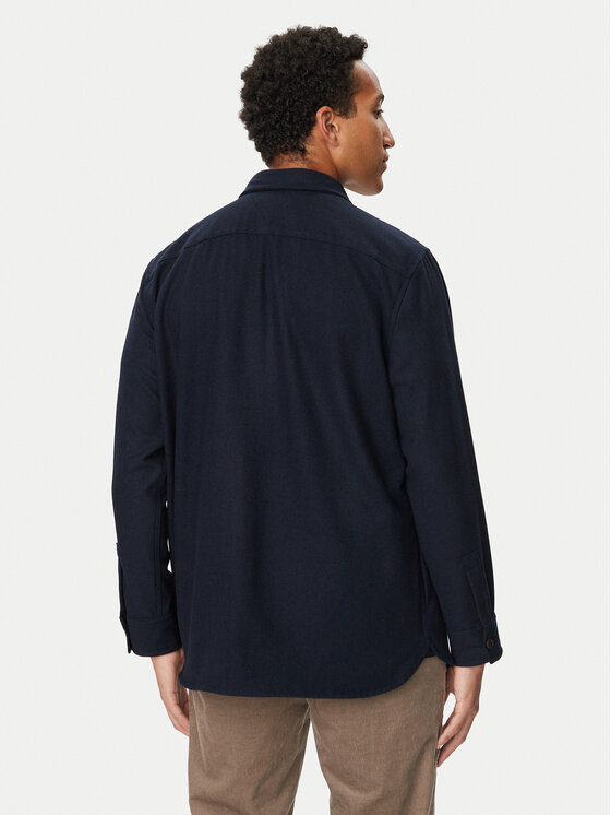 Tommy Hilfiger Tommy Hilfiger Särkjakk Classic MW0MW44603 Tumesinine Regular Fit
