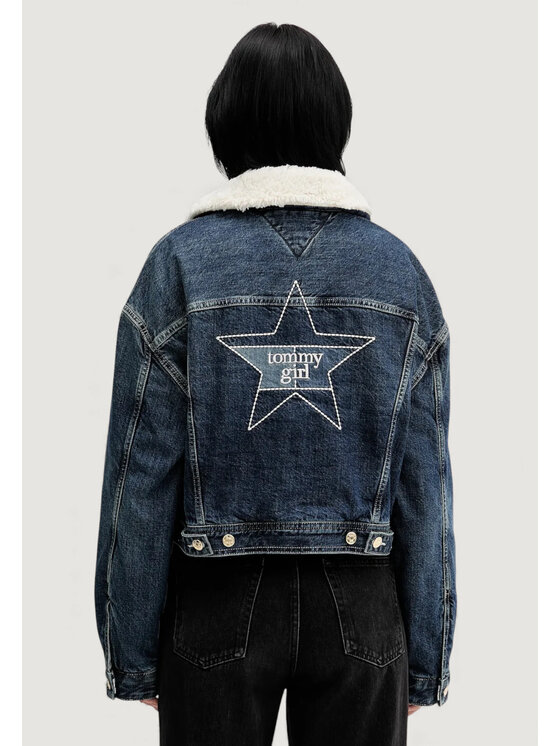 Tommy Jeans Tommy Jeans Giacca di pelle DW0DW22485 Blu Casual Fit