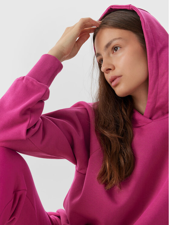 4F 4F Світшот 4FAW23TSWSF0725 Рожевий Regular Fit
