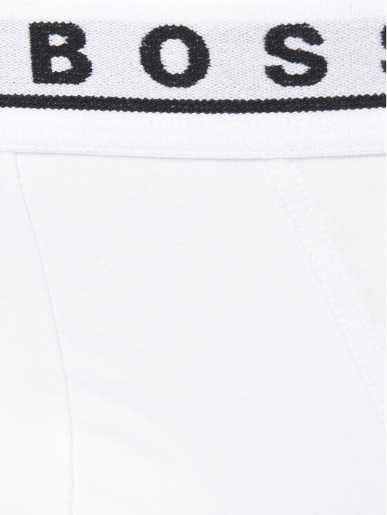Slips Brief BOSS - Lot De 3 - Blanc - Coton/Élasthanne Homme