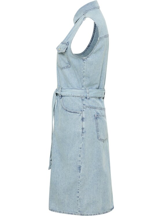 Mustang Mustang Sukienka codzienna Style Brooklyn Dress Niebieski Regular Fit