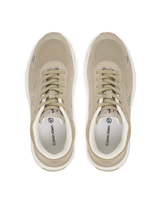 Calvin Klein Calvin Klein Sneakersy Low Cut Lace-Up V3X9-83311-1903 Béžová