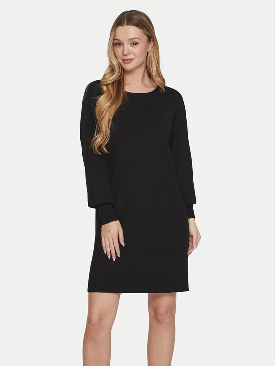 Vila Vila Rochie tricotată Cilja 14099478 Negru Relaxed Fit