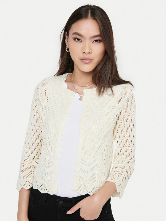 JDY JDY Strickjacke Sun 15184486 Écru Regular Fit