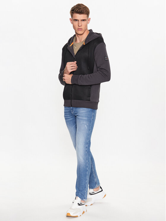 BOSS Boss Majica dugih rukava 50493983 Siva Relaxed Fit