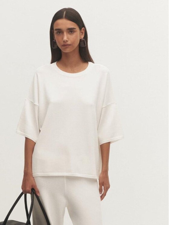 Le Collet Le Collet Bluzka PENIDA Kremowy Oversize