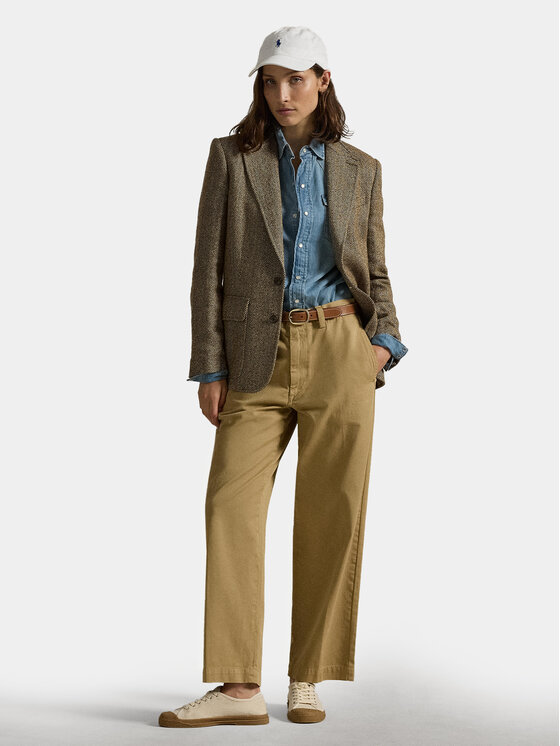 Polo Ralph Lauren Polo Ralph Lauren Текстилни панталони 211967729002 Бежов Straight Fit
