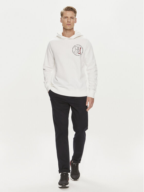 Tommy Hilfiger Tommy Hilfiger Μπλούζα MW0MW34383 Λευκό Regular Fit