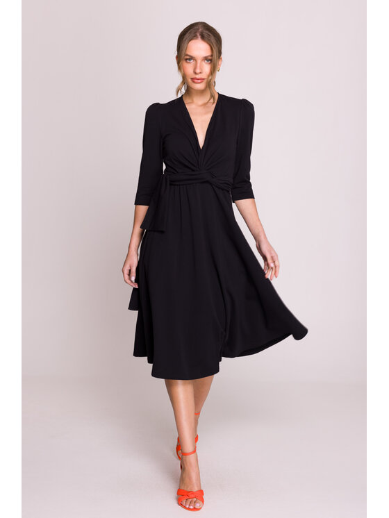 Stylove Stylove Večerní šaty S404 Černá Premium Fit
