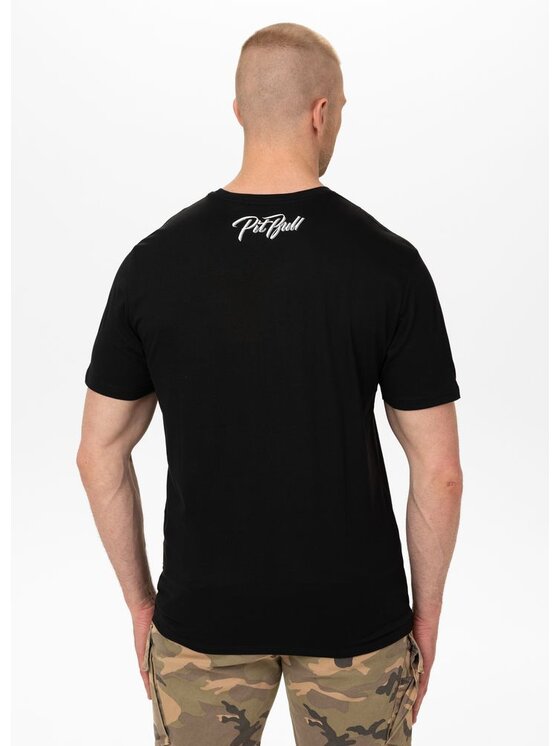 PITBULL PITBULL T-Shirt Koszulka męska EL JEFFE L Czarny Regular Fit