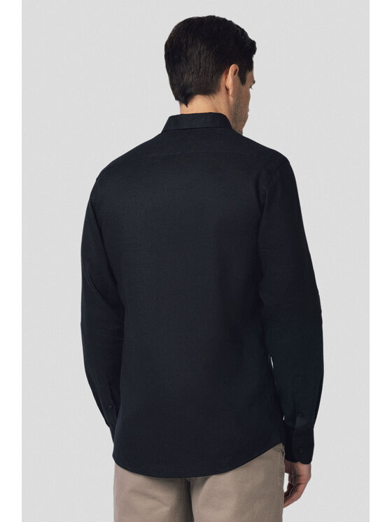 Lancerto Lancerto Koszula Turid KO073125000004 Czarny Slim Fit