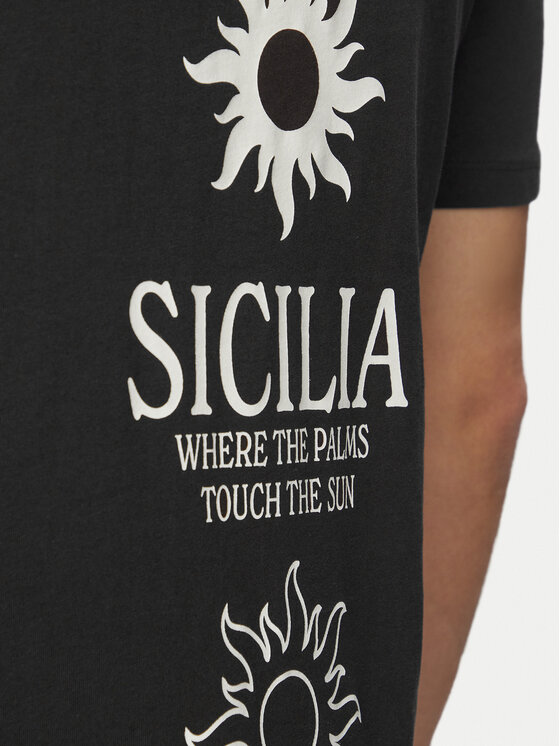 Jack & Jones Jack & Jones Majica Calm 12297701 Črna Regular Fit