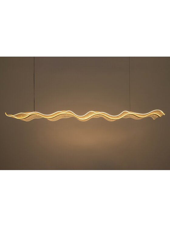MIAhome MIAhome Lampa wisząca BREATH 180 złota Złoty