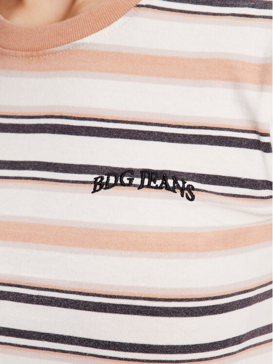 BDG Urban Outfitters BDG Urban Outfitters Marškinėliai BDG STRIPED BABY 76471473 Écru Slim Fit