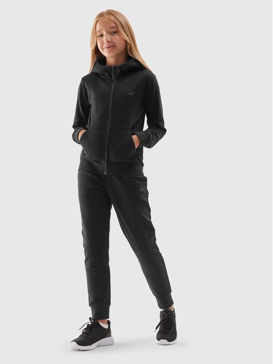 4F 4F Bluza 4FJAW23TSWSF636 Czarny Regular Fit