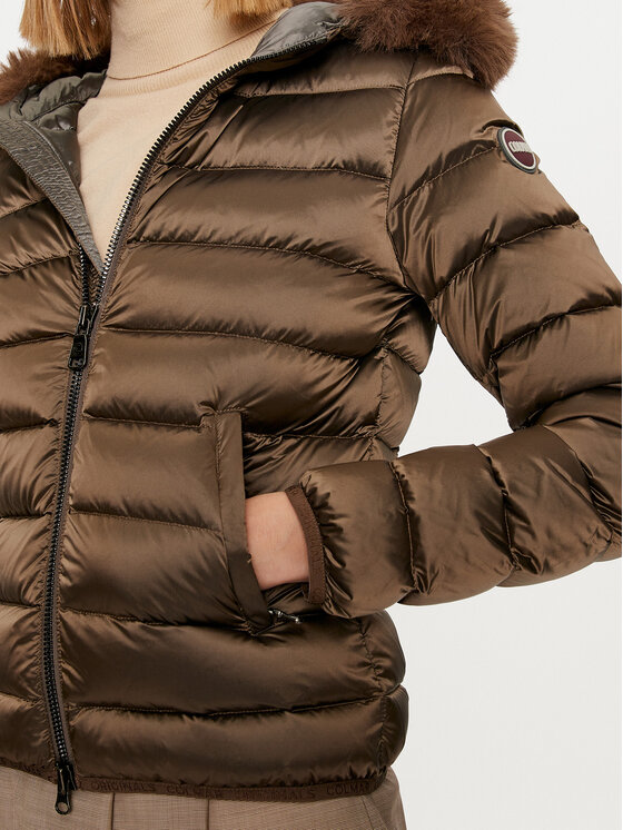 Colmar Colmar Пухено яке 2286E 2YO Кафяв Slim Fit