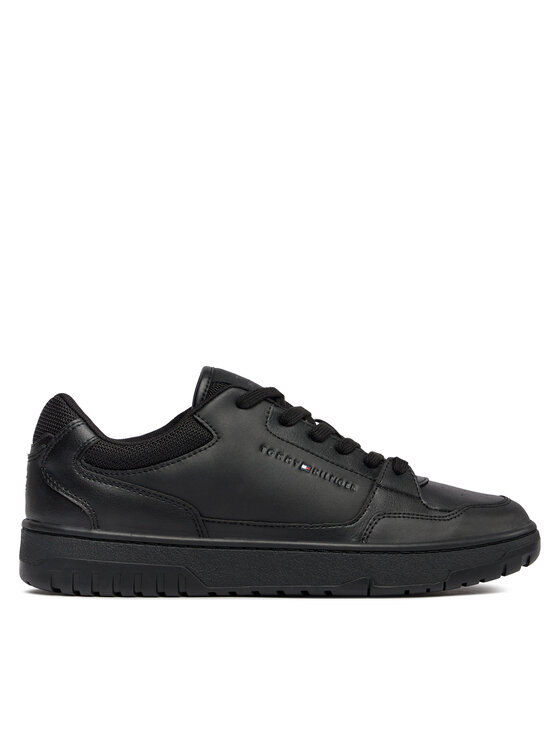 Tommy Hilfiger Sneakers Th Basket Core Leather Ess FM0FM05040 Schwarz Modivo