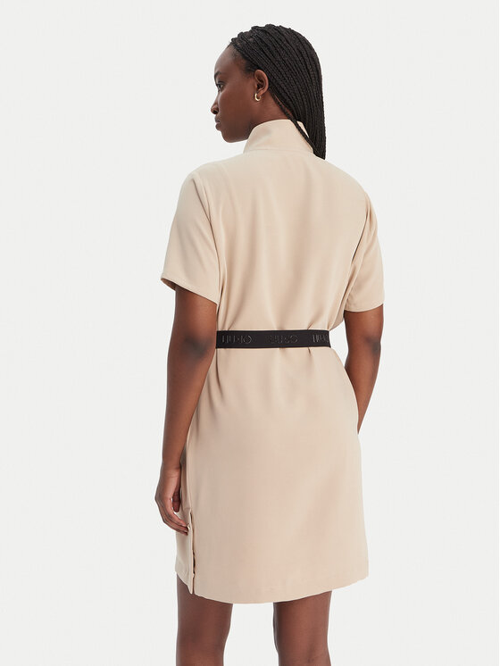 Liu Jo Sport Liu Jo Sport Každodenní šaty TA6020 TS923 Béžová Regular Fit