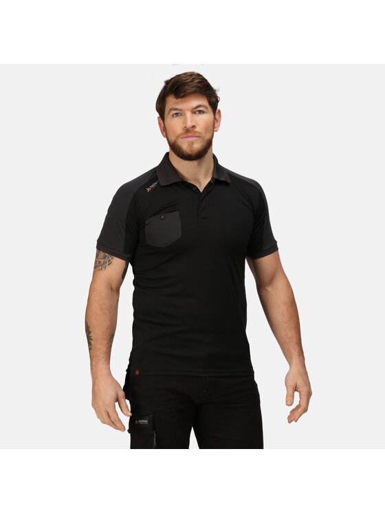 Regatta Regatta Polo RG3572 Czarny Short Fit