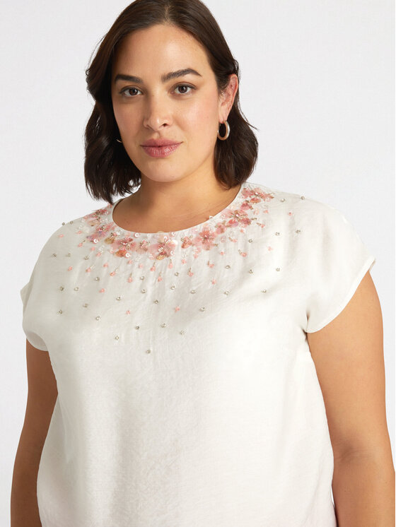 Fiorella Rubino Fiorella Rubino Blusa 2724T002210N011 Bianco Regular Fit