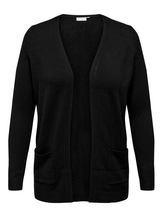 ONLY Carmakoma ONLY Carmakoma Kardigan 15219653 Crna Regular Fit
