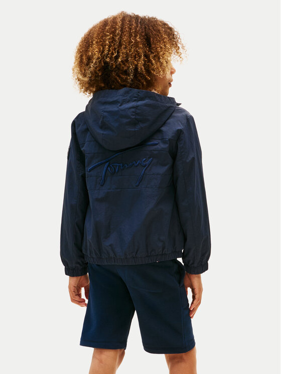 Tommy Hilfiger Tommy Hilfiger Windjacke Flag KB0KB09737 Dunkelblau Regular Fit
