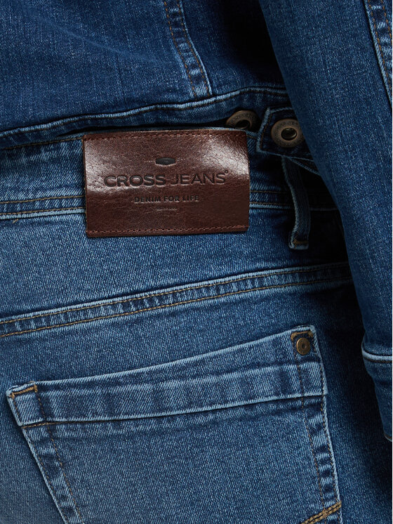 Cross Jeans Cross Jeans Jeansy E 161-154 Niebieski Straight Leg