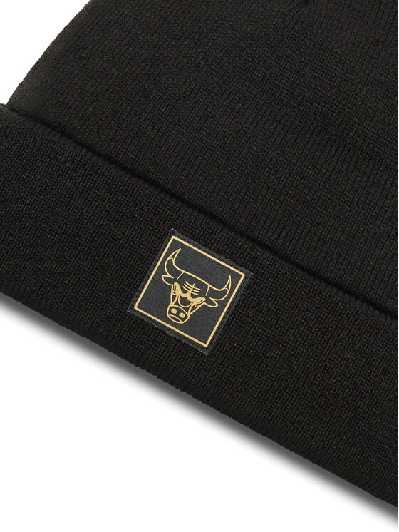 New Era New Era Kapa Chicago Bulls Metallic Badge Cuff Knit 60424828 Črna