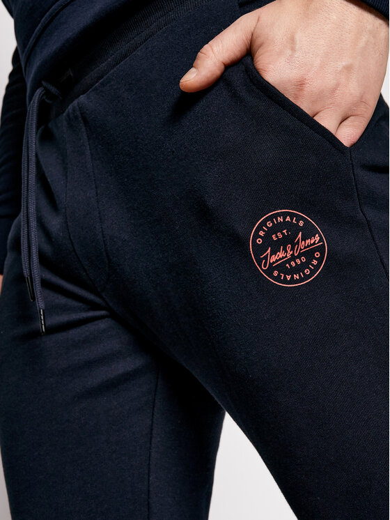 Jack & Jones Jack & Jones Teplákové nohavice Gordon 12165322 Tmavomodrá Regular Fit
