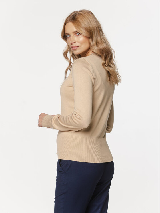 Willsoor Willsoor Kardigan 88434 Beżowy Close Fit