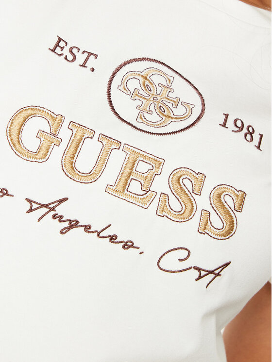 Guess Guess T-krekls V5RI05 J1314 Écru Regular Fit