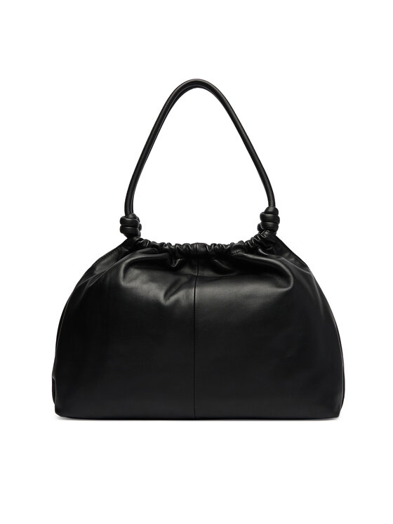 Tommy Hilfiger Tommy Hilfiger Дамска чанта Th Soft Leather Hobo AW0AW18376 Черен