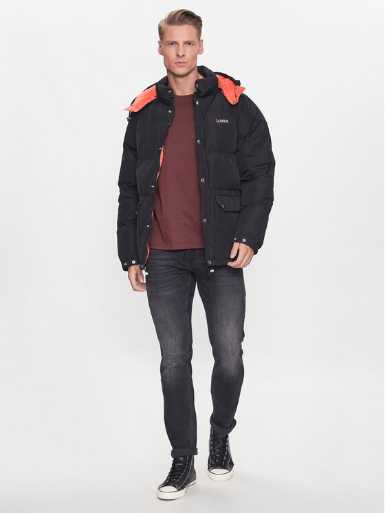 Deus Ex Machina Deus Ex Machina Зимно яке Summit DMF226317 Черен Regular Fit