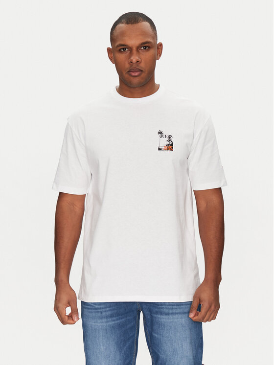 Guess Guess T-Shirt F5GI10 I3Z14 Bílá Oversize