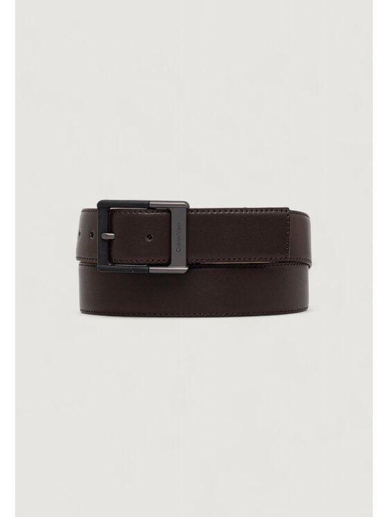 Calvin Klein Calvin Klein Ζώνη Ανδρική CLASSIC BUCKLE BELT 38MM Καφέ