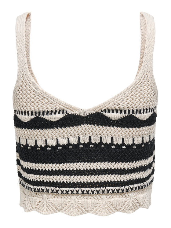 ONLY ONLY Τοπ Merida 15344404 Μαύρο Regular Fit
