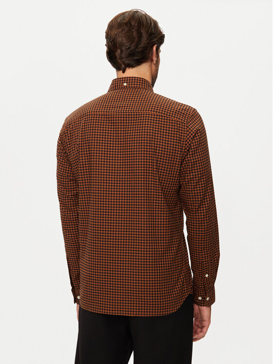 Jack&Jones Jack&Jones Srajca Brook 12192150 Rjava Slim Fit