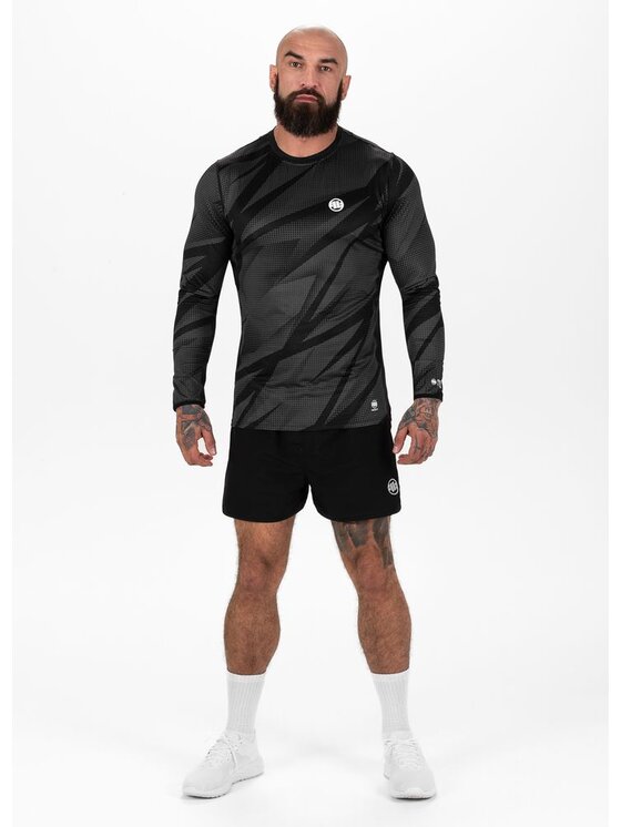 PITBULL PITBULL Koszulka techniczna Longsleeve Mesh Performance Pro plus Dot Camo II XL Szary Regular Fit
